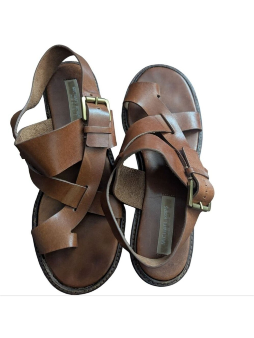 Michael Kors Leather Sandals - Picture 2 of 7